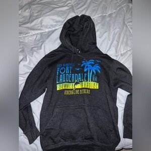 Fort Lauderdale dark grey hoodie